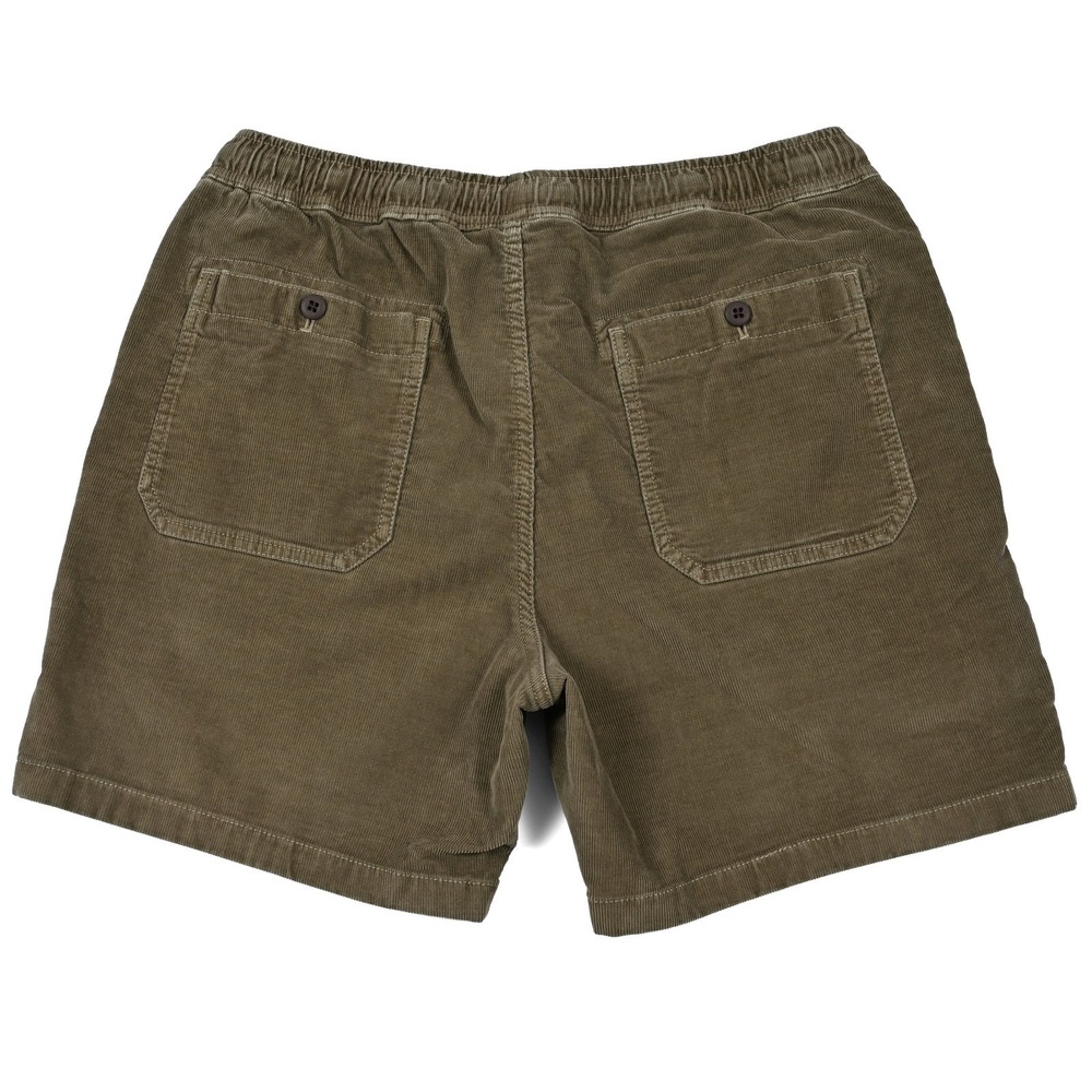 Wallace & Barnes Corduroy Elastic Waist Shorts Khaki Mens Medium 6" Inseam - Picture 6 of 8